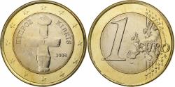 World Coins - Cyprus, 1 Euro, 2008, Vantaa, Bi-Metallic,