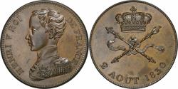 World Coins - France, Henri V, 5 Francs, Avénement 2 Août, 1830, Bronze,