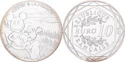 World Coins - France, 10 Euro, Mickey en Auvergne-Ode aux Volcans., 2018, Monnaie de Paris