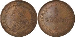 World Coins - Coin, ITALIAN STATES, PAPAL STATES, Pius IX, 1/2 Soldo, 2-1/2 Centesimi, 1867