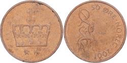 World Coins - Coin, Norway, 50 Öre, 2001