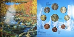 World Coins - Finland, 1 Cent to 2 Euro, euro set - gold panning, 2003, Mint of Finland, BU