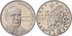 World Coins - Netherlands, 2 1/2 Ecu, Franklin Roosevelt, 1994, Copper-nickel,