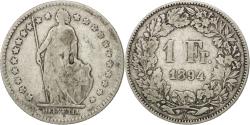 World Coins - Coin, Switzerland, Franc, 1894, Bern, , Silver, KM:24
