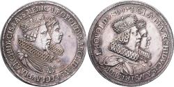 World Coins - County of Tyrol, Leopold V & Claudia, 2 Thaler, 1635, Hall, Silver,