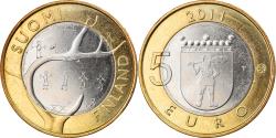 World Coins - Finland, 5 Euro, 2011, Vantaa, , Bi-Metallic, KM:170