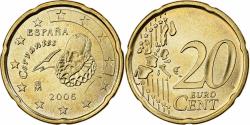 World Coins - Spain, 20 Euro Cent, 2006, Madrid, Nordic gold,