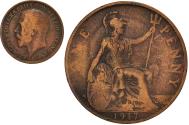 World Coins - Coin, Great Britain, George V, Penny, 1917, , Bronze, KM:810