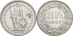 World Coins - Switzerland, 2 Francs, 1967, Bern, Silver, , KM:21