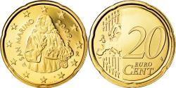World Coins - San Marino, 20 Euro Cent, 2009, Proof, , Brass, KM:483