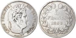 World Coins - Coin, France, Louis-Philippe, 5 Francs, 1838, Marseille, , Silver