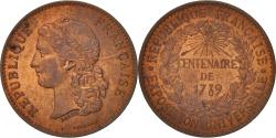 World Coins - France, Medal, 1789 Centenary, Worldwide exhibition, History, 1889, Barre