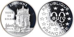 World Coins - Coin, France, La Tour de Belem - Lisbonne, 100 Francs-15 Euro, 1997, BE