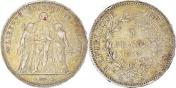 World Coins - Coin, France, Hercule, 5 Francs, 1878, Bordeaux, , Silver, KM:820.2