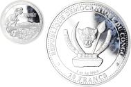 World Coins - Coin, Congo Democratic Republic, Tyrannosaurus Rex, 1 Oz, 20 Francs, 2020