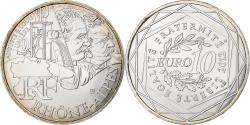 World Coins - France, 10 Euro, Rhône Alpes, 2012, Paris, , Silver, Gadoury:EU514