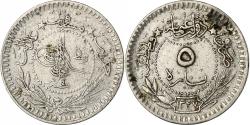 World Coins - Turkey, Muhammad V, 5 Para, 1910, Qustantiniyah, Nickel, , KM:759
