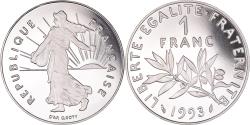 World Coins - Coin, France, Semeuse, Franc, 1993, Paris, Proof, , Nickel, KM:925.1