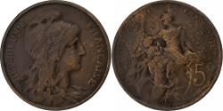 World Coins - France, 5 Centimes, Dupuis, 1917, Paris, Bronze, , Gadoury:165