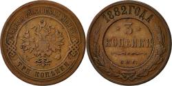 World Coins - Coin, Russia, Nicholas II, 3 Kopeks, 1882, St. Petersburg, , Copper