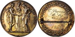 World Coins - France, Medal, Mariage, La Religion les Unit, 1858, Broche, , Vermeil