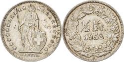 World Coins - Coin, Switzerland, 1/2 Franc, 1952, Bern, , Silver, KM:23