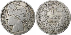 World Coins - France, Franc, Cérès, 1887, Paris, Silver, , Gadoury:465a, KM:822.1