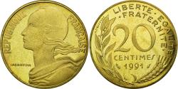World Coins - Coin, France, Marianne, 20 Centimes, 1991, Paris, , Aluminum-Bronze