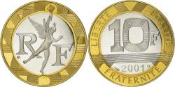 World Coins - Coin, France, Génie, 10 Francs, 2001, Paris, Proof, , Aluminum-Bronze