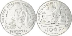 World Coins - Coin, France, Descartes, 100 Francs, 1991, , Silver, KM:996, Gadoury:906