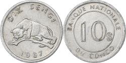 World Coins - CONGO, DEMOCRATIC REPUBLIC, 10 Sengis, 1967, Aluminum, , KM:7