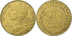 World Coins - France, 20 Centimes, Marianne, 1985, Paris, Aluminum-Bronze,