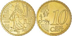 World Coins - France, 10 Euro Cent, 2009, BU, , Brass