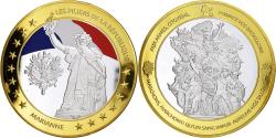 World Coins - France, Medal, Les piliers de la République, Marianne, n.d., Copper,
