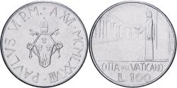 World Coins - Vatican, 100 Lire, 1978, Rome, Acier inoxydable,
