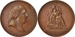 World Coins - France, Medal, Louis XVIII, History, 1824, , Bronze