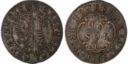 World Coins - SWISS CANTONS, GENEVA, Sol, 1788, Billon, , KM:87