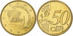 World Coins - Cyprus, 50 Euro Cent, 2009, Brass, , KM:83