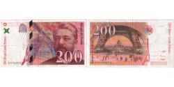 World Coins - France, 200 Francs, Eiffel, H 012493513, EF(40-45)