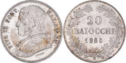 World Coins - Coin, ITALIAN STATES, PAPAL STATES, Pius IX, 20 Baiocchi, 1865, Rome,