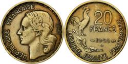World Coins - France, 20 Francs, Guiraud, 1950, Beaumont le Roger, 4 Faucilles