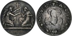 World Coins - France, Medal, Noces, Mariage, Religion, 1911, Silver, Petit,