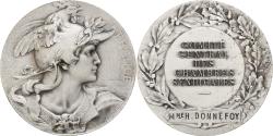 World Coins - France, Medal, Comité Centrale des Chambres Syndicales, Silvered bronze