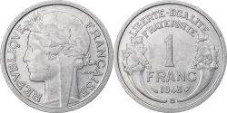 World Coins - France, Franc, Morlon, 1948, Beaumont-Le-Roger, Aluminum,