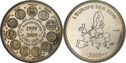 World Coins - France, Medal, L'Europe des XXVII, 10 Ans de l'Euro, 2009, Copper-nickel,
