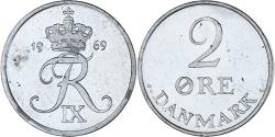 World Coins - Coin, Denmark, Frederik IX, 2 Öre, 1969, Copenhagen, , Zinc, KM:840.2