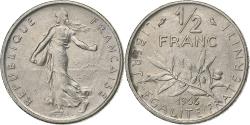 World Coins - France, 1/2 Franc, Semeuse, 1966, Paris, Nickel, , Gadoury:429