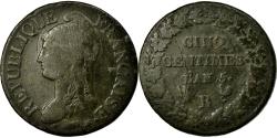 World Coins - Coin, France, Dupré, 5 Centimes, 1796, Orléans, , Bronze, KM:640.9