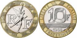 World Coins - France, 10 Francs, Génie, 1988, Paris, FDC, Bi-Metallic,