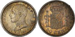 World Coins - Coin, Spain, Alfonso XIII, 50 Centimos, 1910, Madrid, , Silver, KM:730